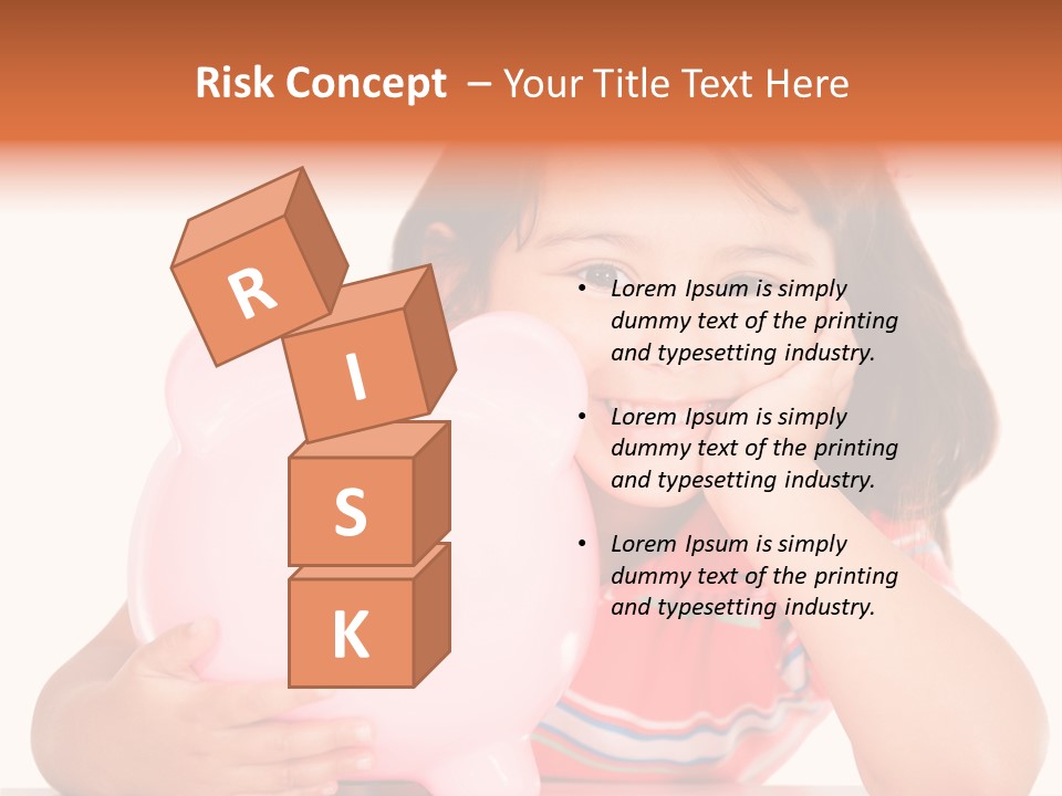 Person Happy Savings PowerPoint Template