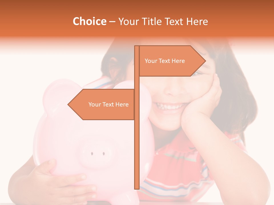 Person Happy Savings PowerPoint Template