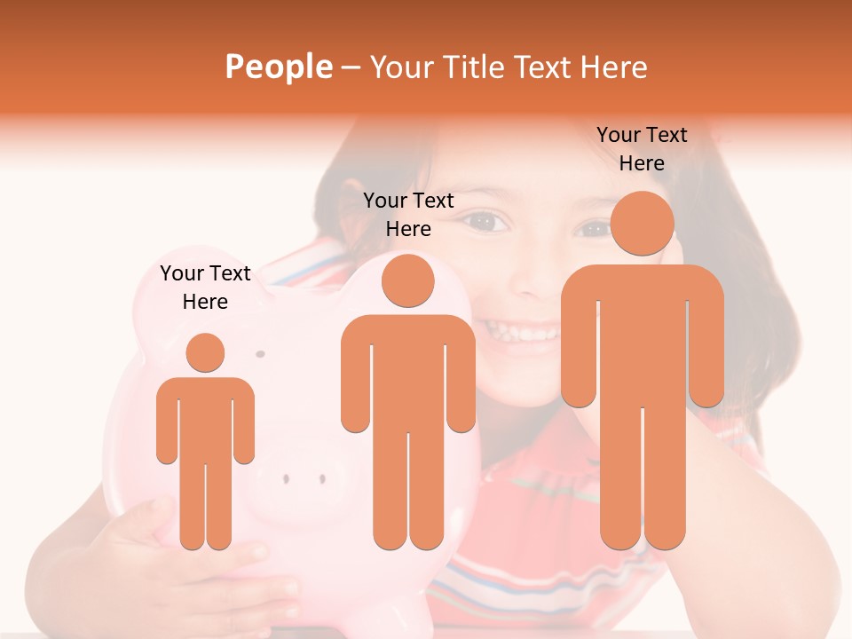 Person Happy Savings PowerPoint Template