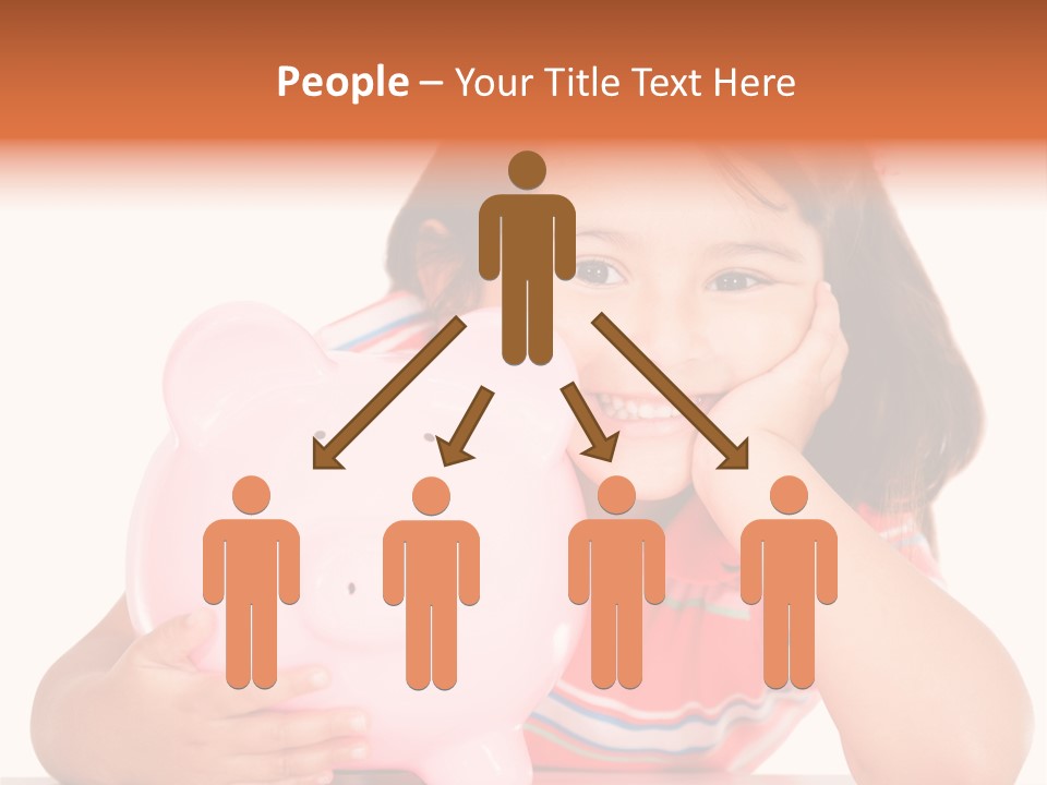 Person Happy Savings PowerPoint Template