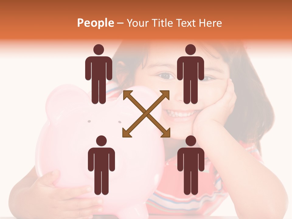 Person Happy Savings PowerPoint Template