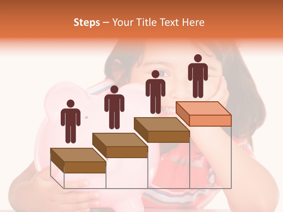 Person Happy Savings PowerPoint Template