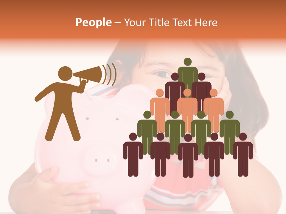 Person Happy Savings PowerPoint Template