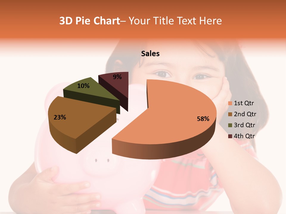 Person Happy Savings PowerPoint Template