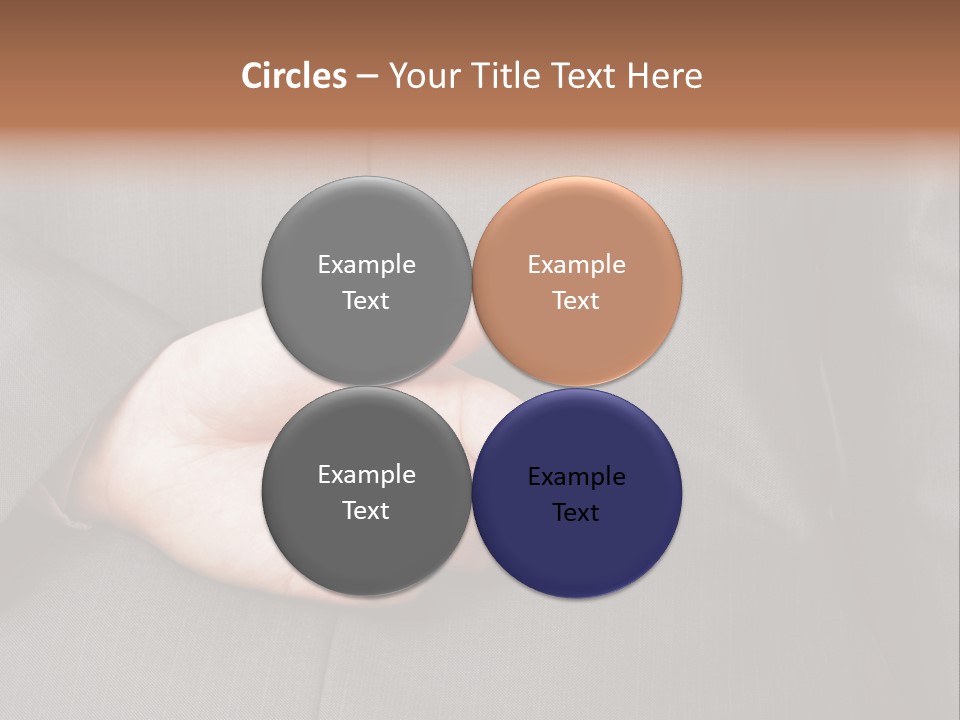 A Man In A Suit Holding His Hands Together PowerPoint Template