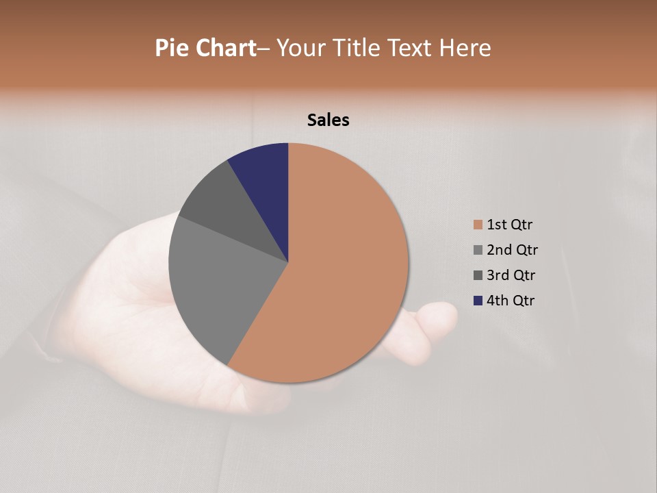A Man In A Suit Holding His Hands Together PowerPoint Template