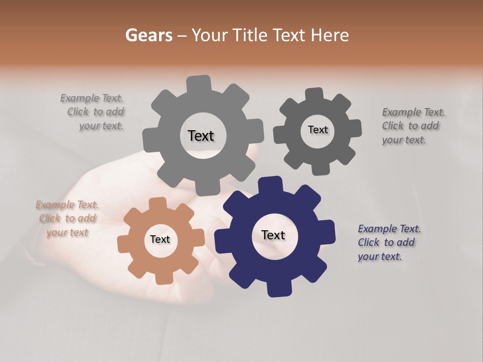 A Man In A Suit Holding His Hands Together PowerPoint Template