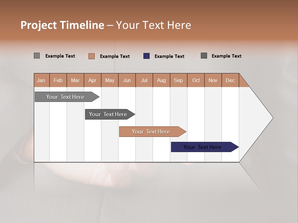 A Man In A Suit Holding His Hands Together PowerPoint Template