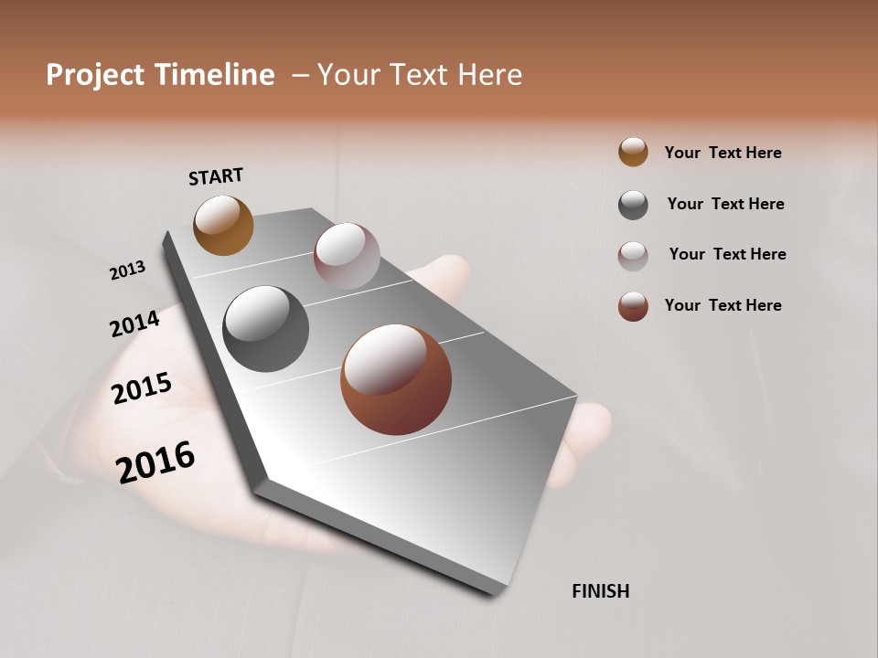 A Man In A Suit Holding His Hands Together PowerPoint Template