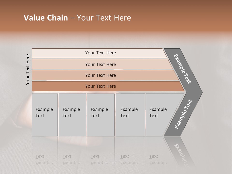 A Man In A Suit Holding His Hands Together PowerPoint Template