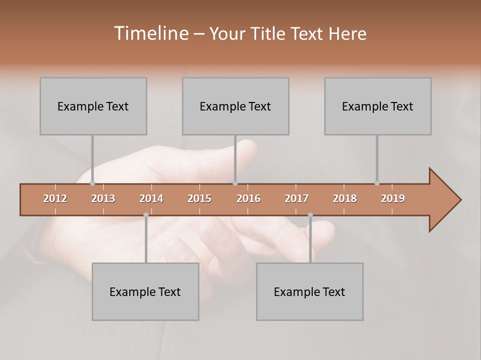 A Man In A Suit Holding His Hands Together PowerPoint Template