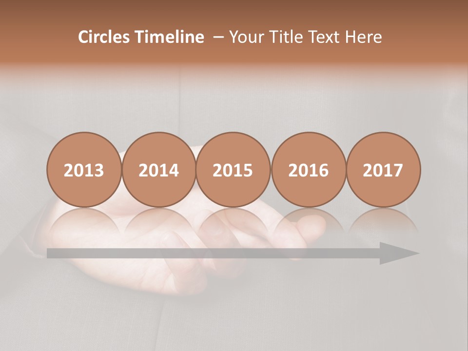 A Man In A Suit Holding His Hands Together PowerPoint Template