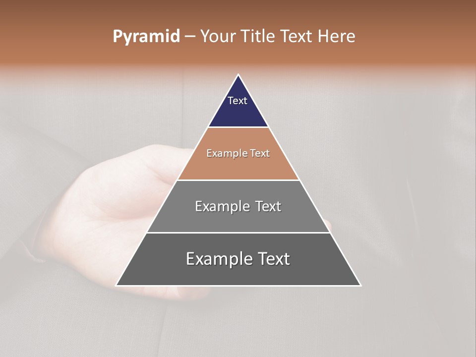 A Man In A Suit Holding His Hands Together PowerPoint Template