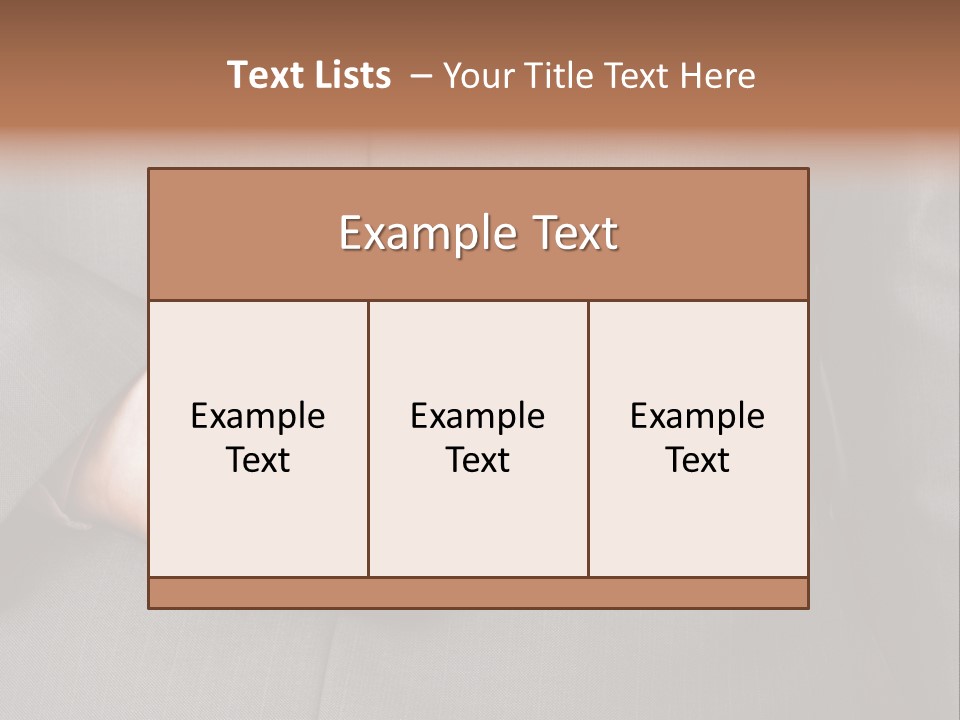 A Man In A Suit Holding His Hands Together PowerPoint Template