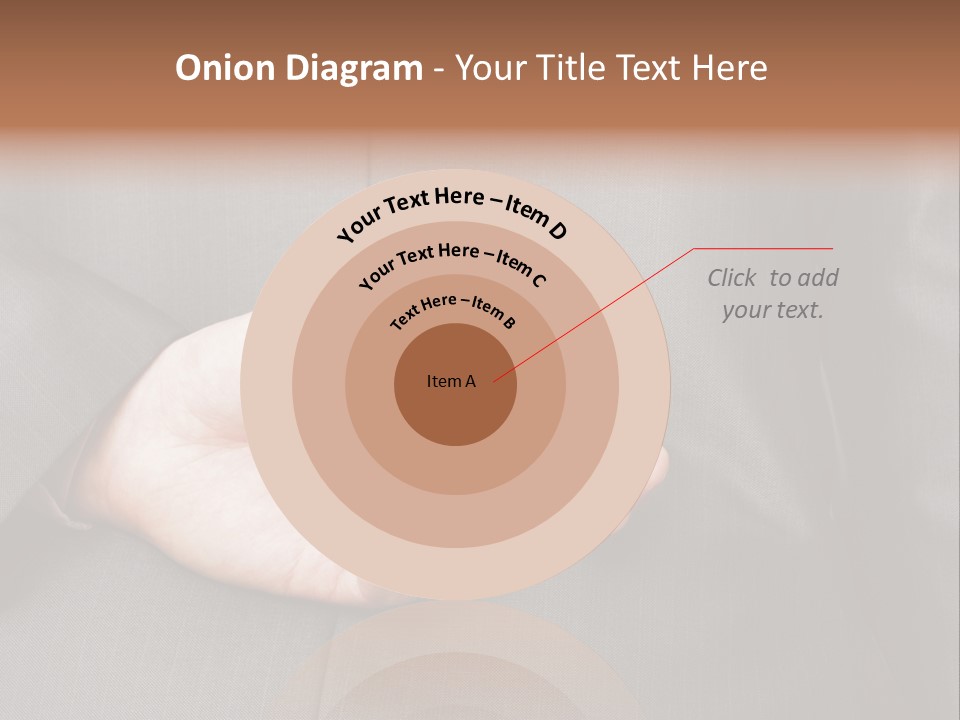 A Man In A Suit Holding His Hands Together PowerPoint Template