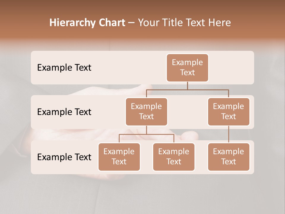 A Man In A Suit Holding His Hands Together PowerPoint Template