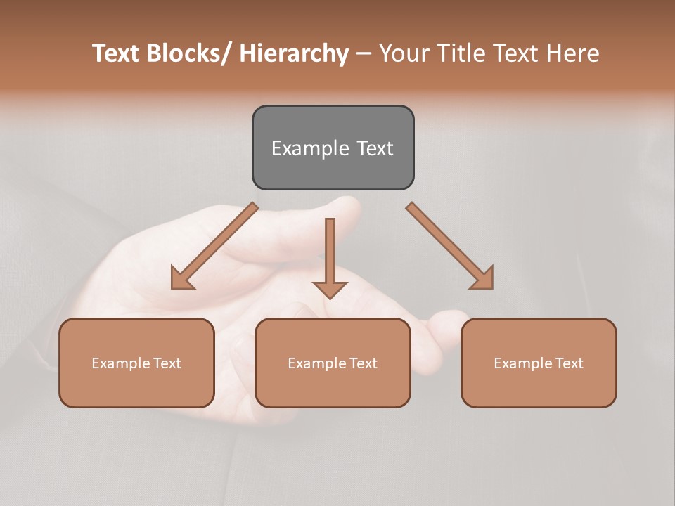 A Man In A Suit Holding His Hands Together PowerPoint Template