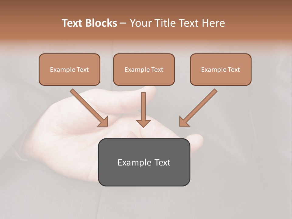 A Man In A Suit Holding His Hands Together PowerPoint Template