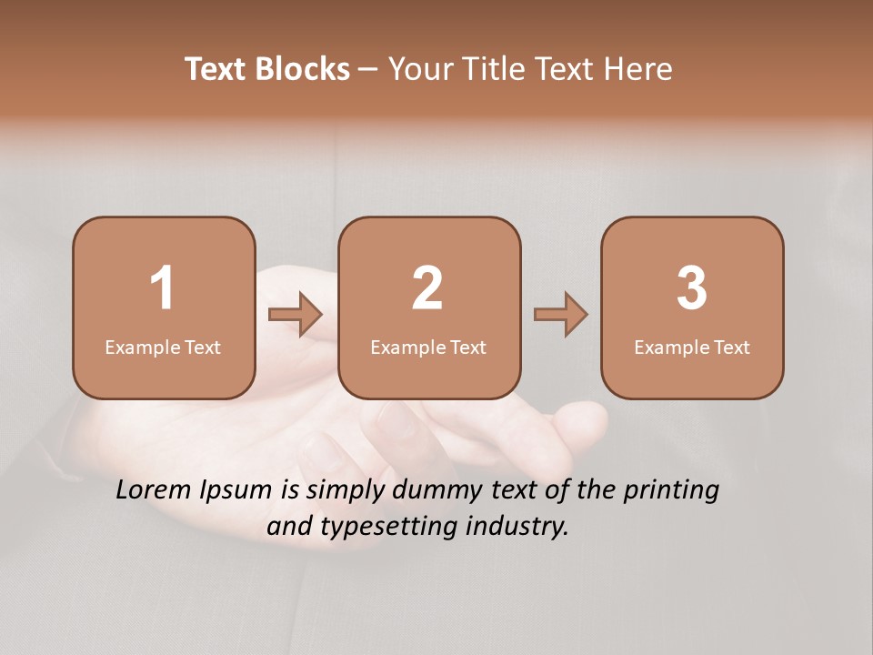 A Man In A Suit Holding His Hands Together PowerPoint Template