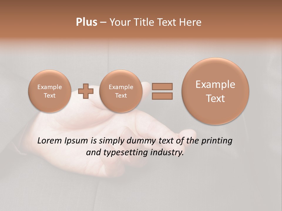 A Man In A Suit Holding His Hands Together PowerPoint Template