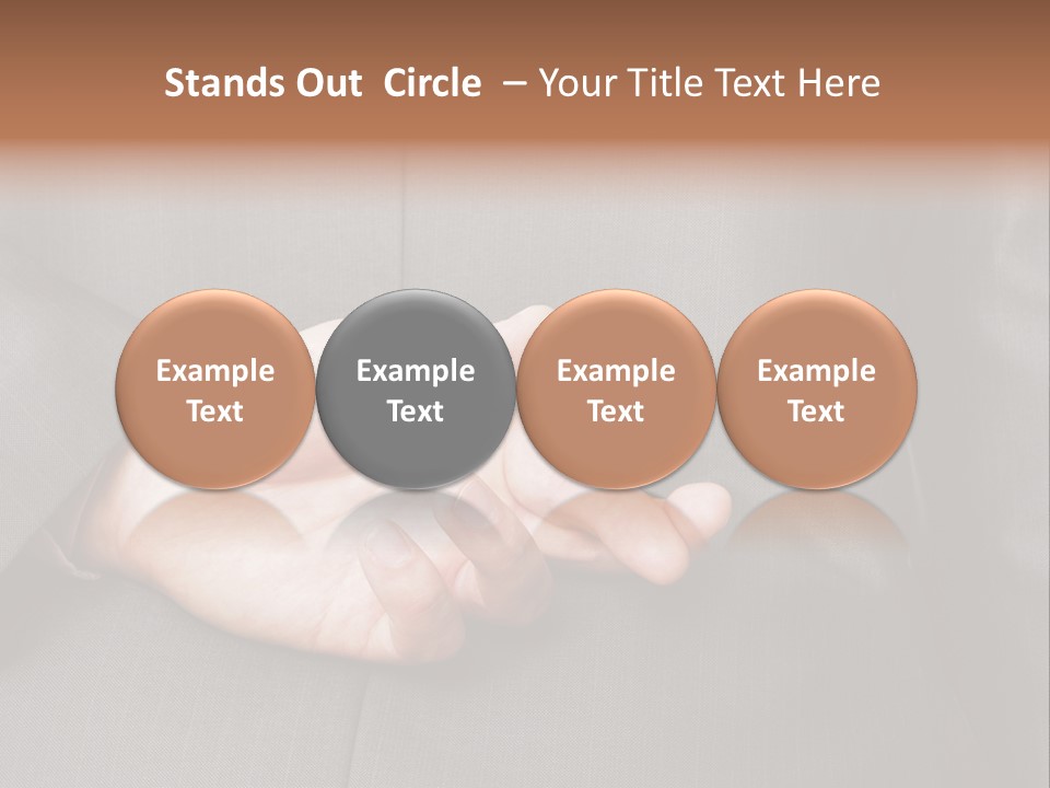 A Man In A Suit Holding His Hands Together PowerPoint Template