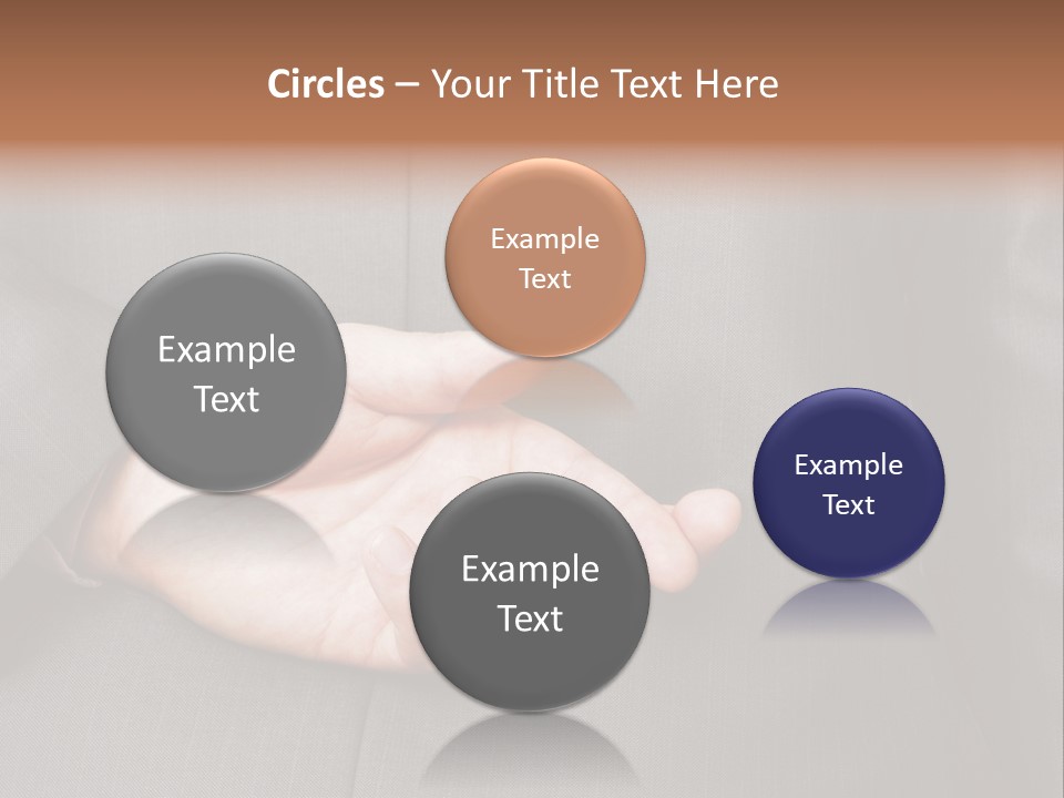 A Man In A Suit Holding His Hands Together PowerPoint Template