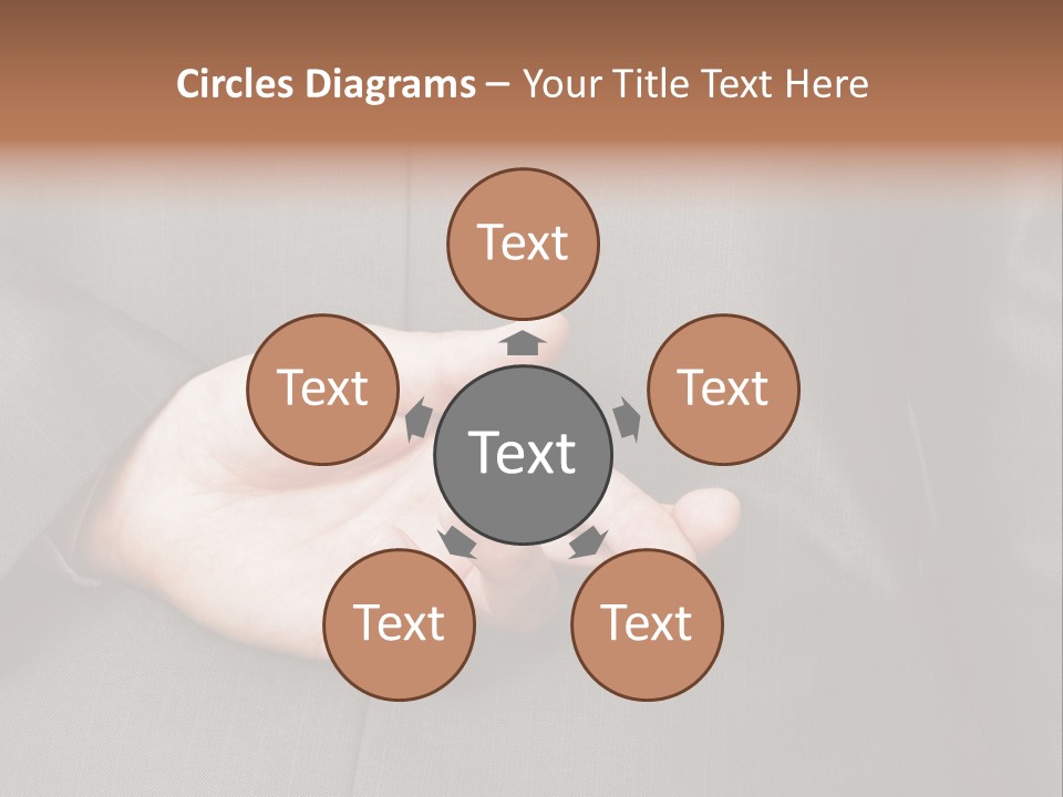 A Man In A Suit Holding His Hands Together PowerPoint Template