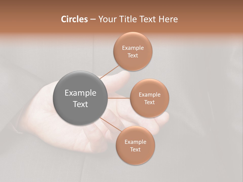 A Man In A Suit Holding His Hands Together PowerPoint Template