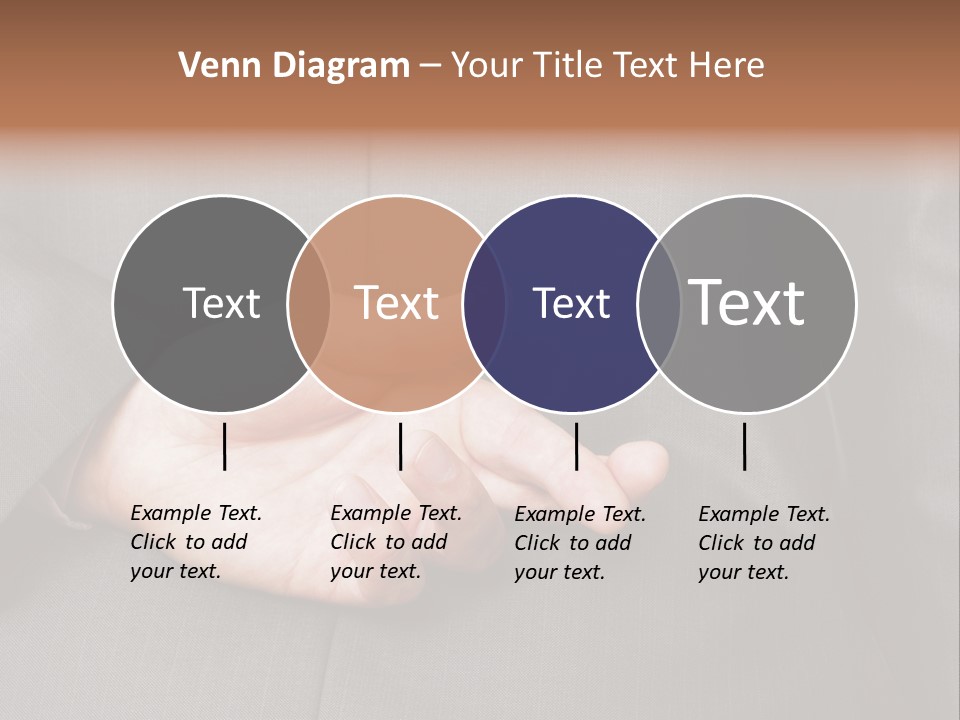 A Man In A Suit Holding His Hands Together PowerPoint Template