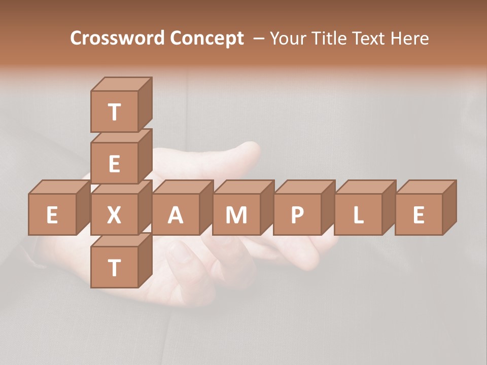 A Man In A Suit Holding His Hands Together PowerPoint Template