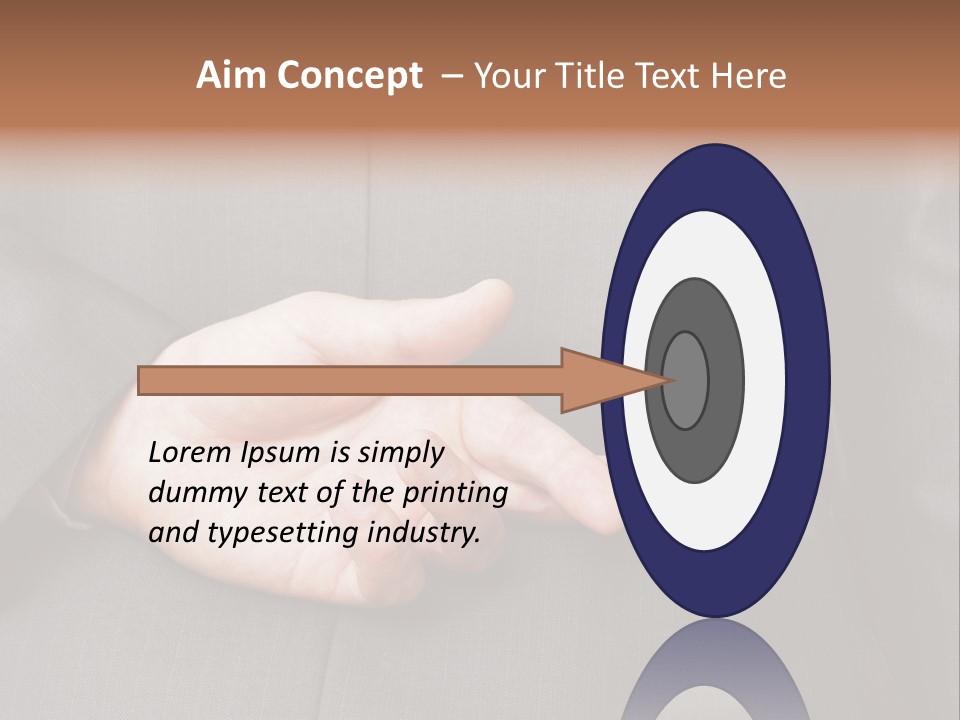 A Man In A Suit Holding His Hands Together PowerPoint Template