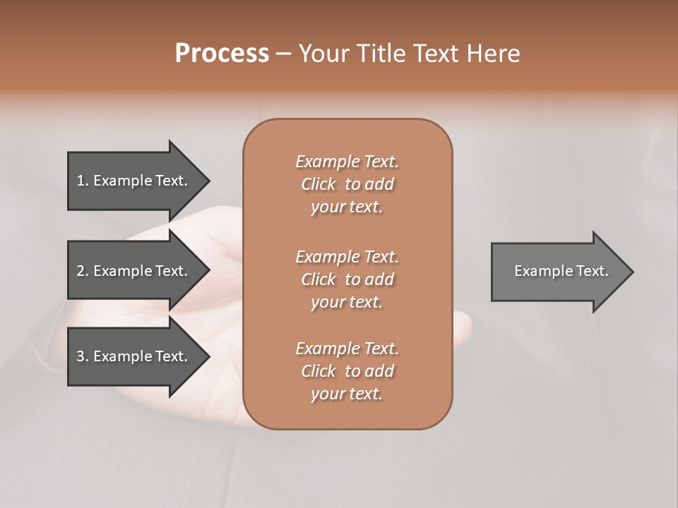 A Man In A Suit Holding His Hands Together PowerPoint Template