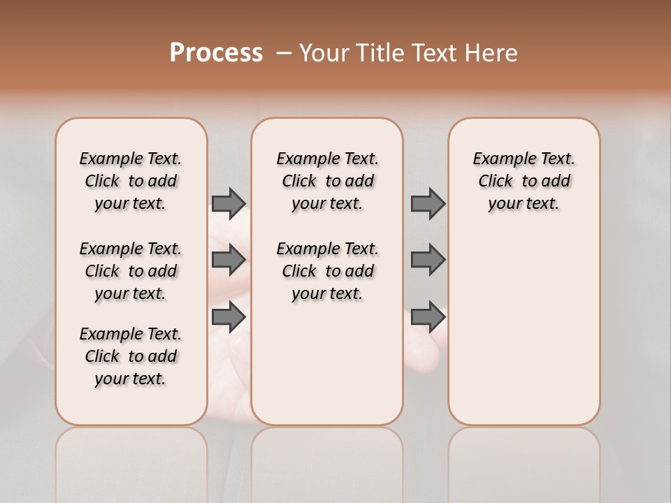 A Man In A Suit Holding His Hands Together PowerPoint Template