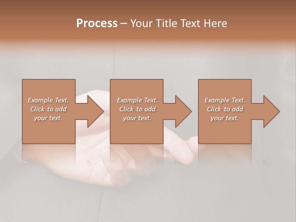 A Man In A Suit Holding His Hands Together PowerPoint Template