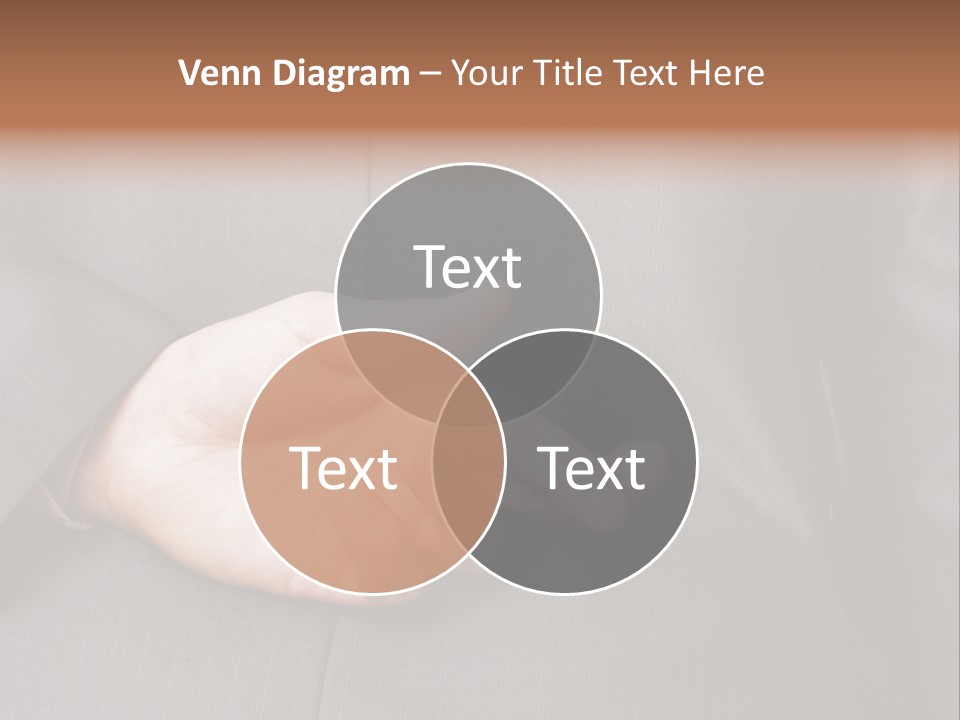 A Man In A Suit Holding His Hands Together PowerPoint Template