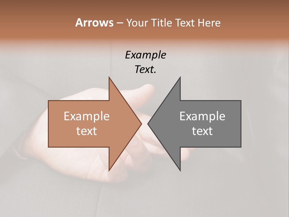 A Man In A Suit Holding His Hands Together PowerPoint Template