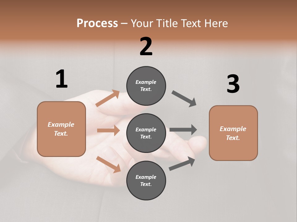 A Man In A Suit Holding His Hands Together PowerPoint Template