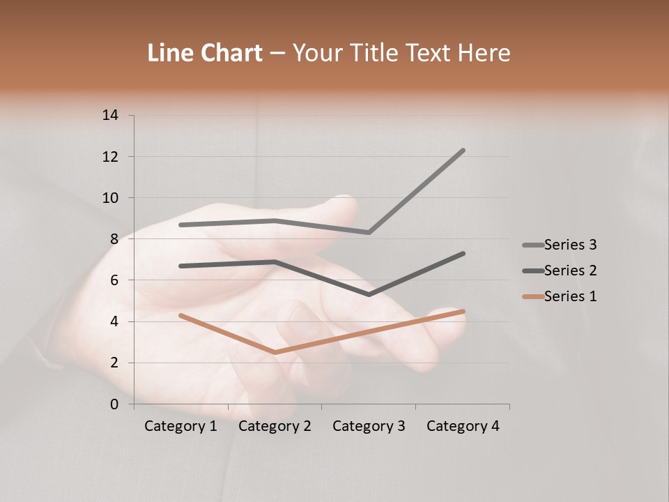 A Man In A Suit Holding His Hands Together PowerPoint Template