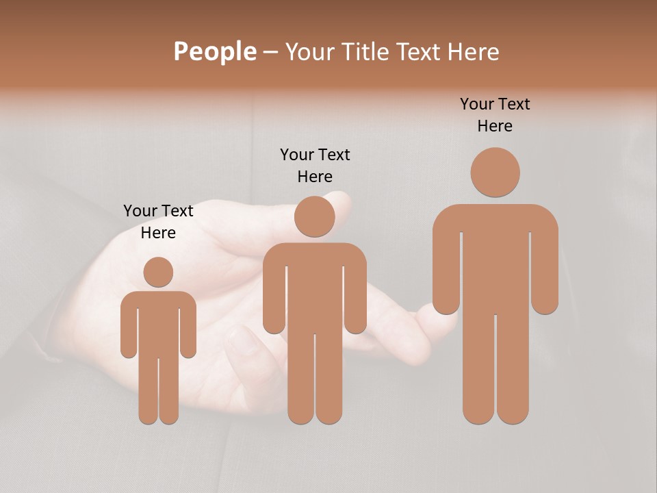 A Man In A Suit Holding His Hands Together PowerPoint Template