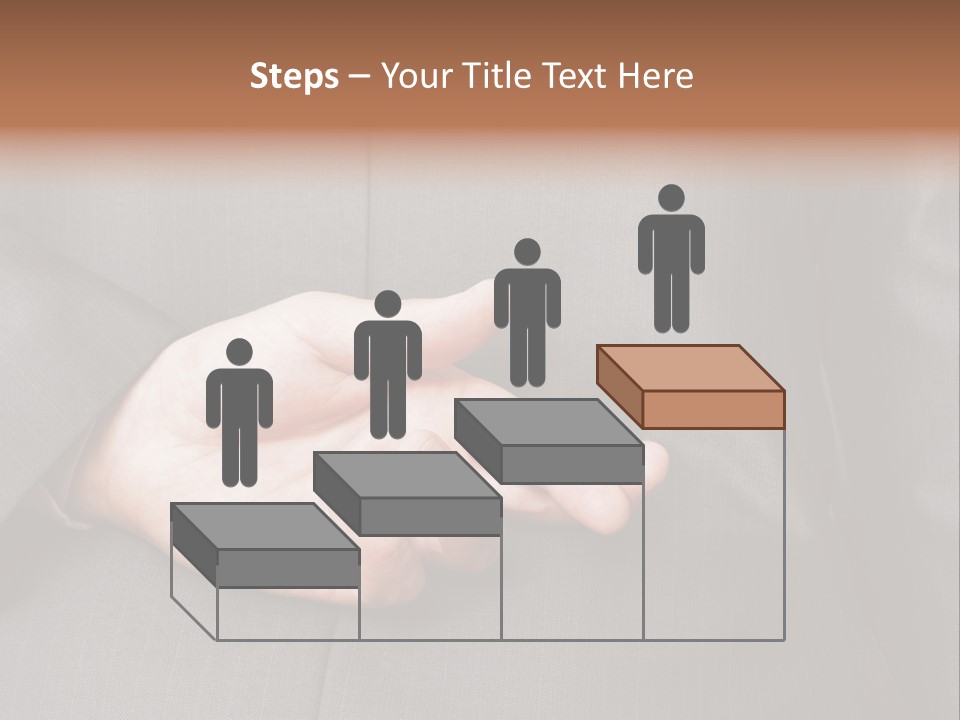 A Man In A Suit Holding His Hands Together PowerPoint Template