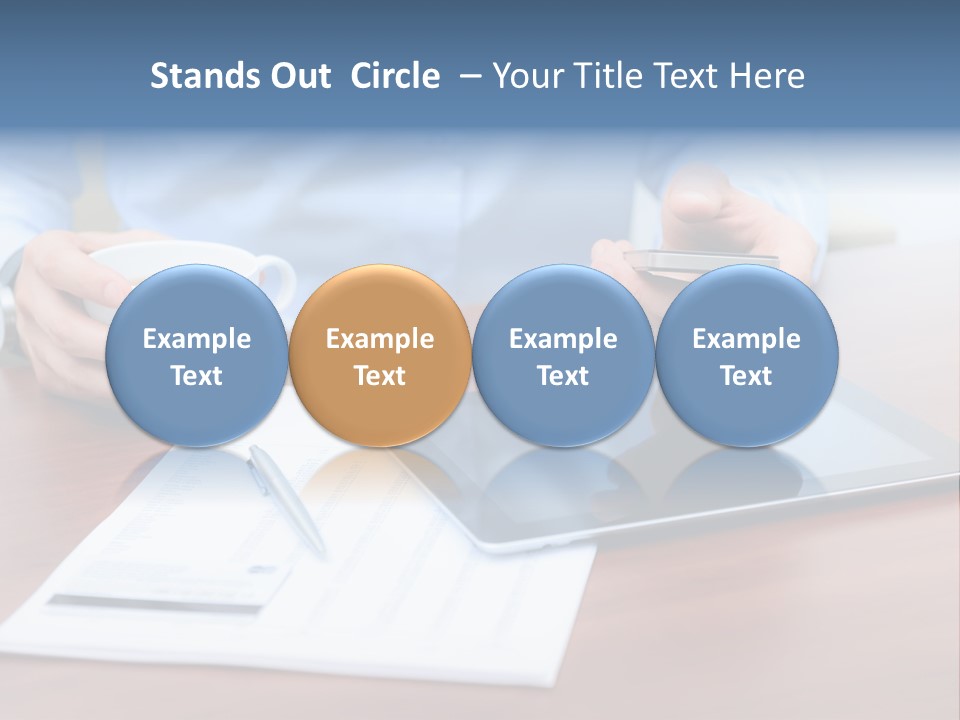 Touch Screen Desktop Media PowerPoint Template