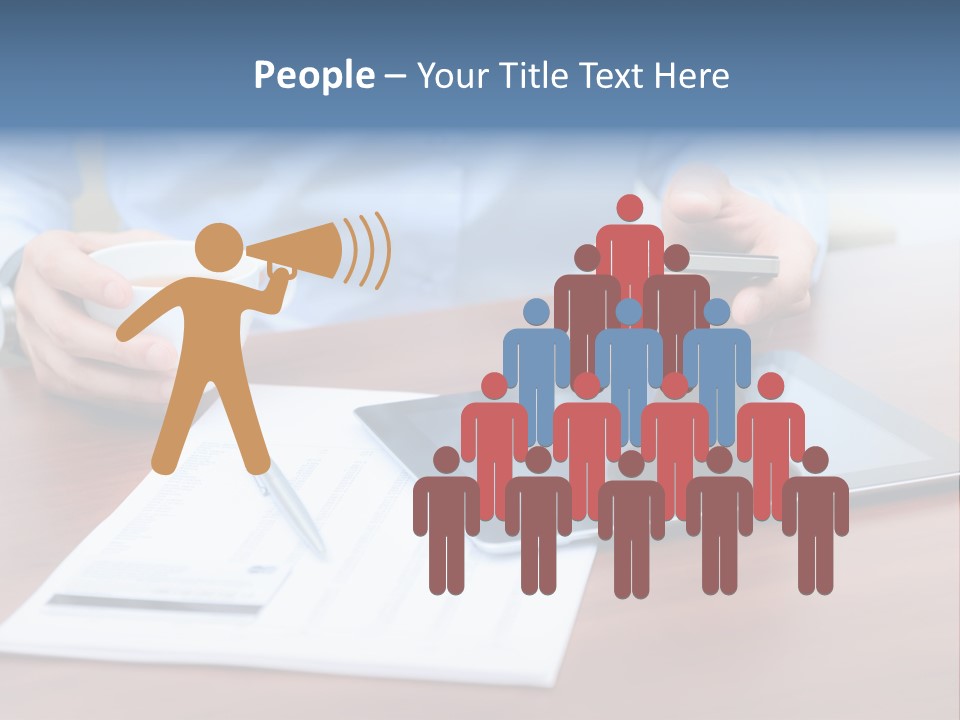 Touch Screen Desktop Media PowerPoint Template