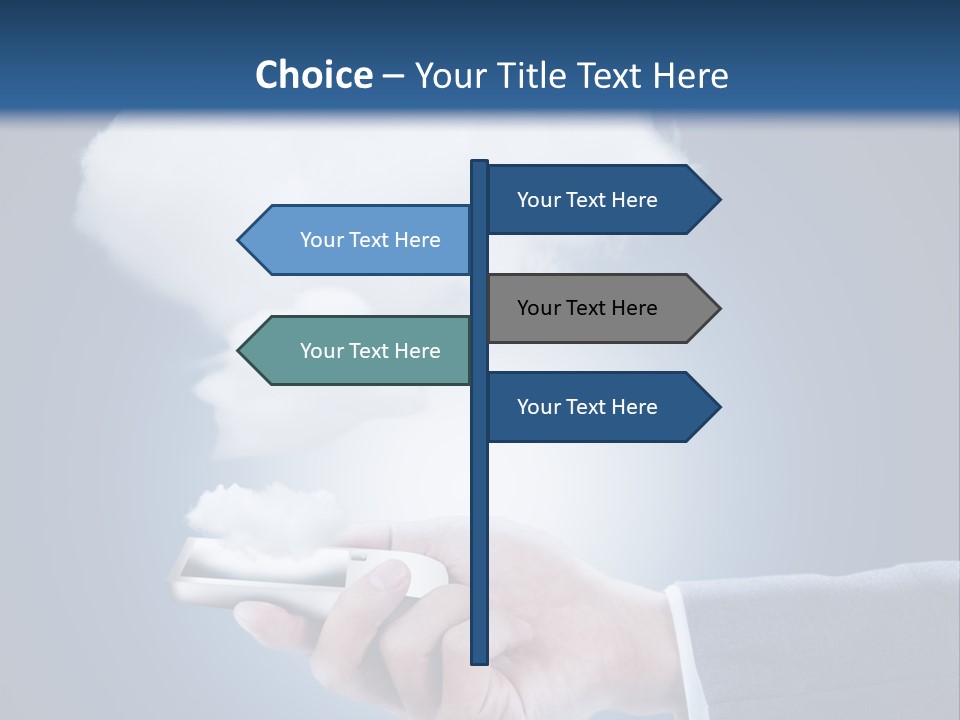 Computer Media Connection PowerPoint Template