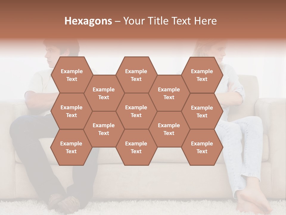 Brunette Ends Arms Folded PowerPoint Template