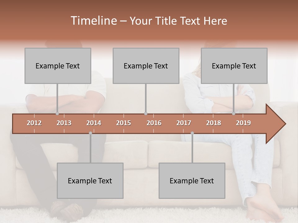 Brunette Ends Arms Folded PowerPoint Template