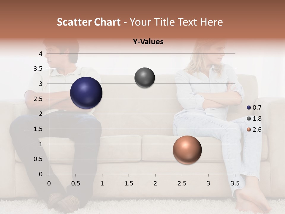 Brunette Ends Arms Folded PowerPoint Template