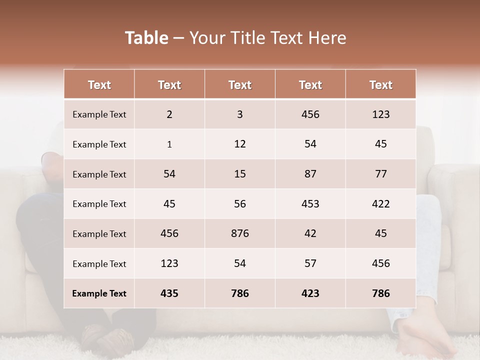 Brunette Ends Arms Folded PowerPoint Template