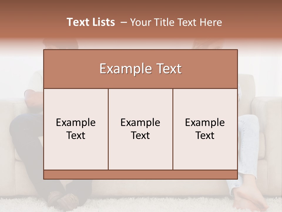 Brunette Ends Arms Folded PowerPoint Template