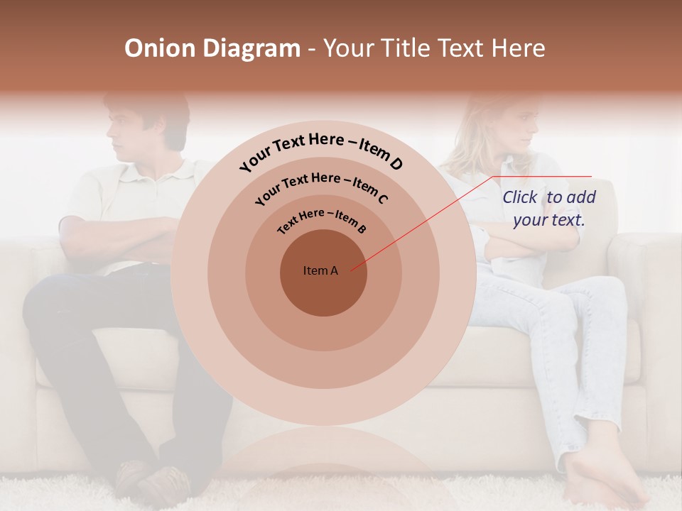 Brunette Ends Arms Folded PowerPoint Template