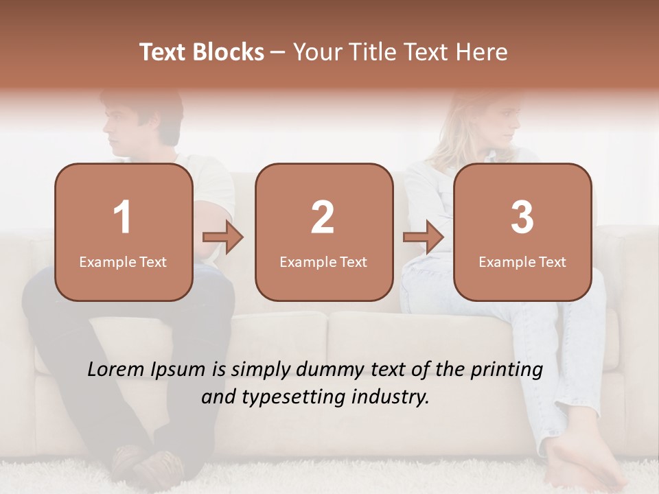 Brunette Ends Arms Folded PowerPoint Template